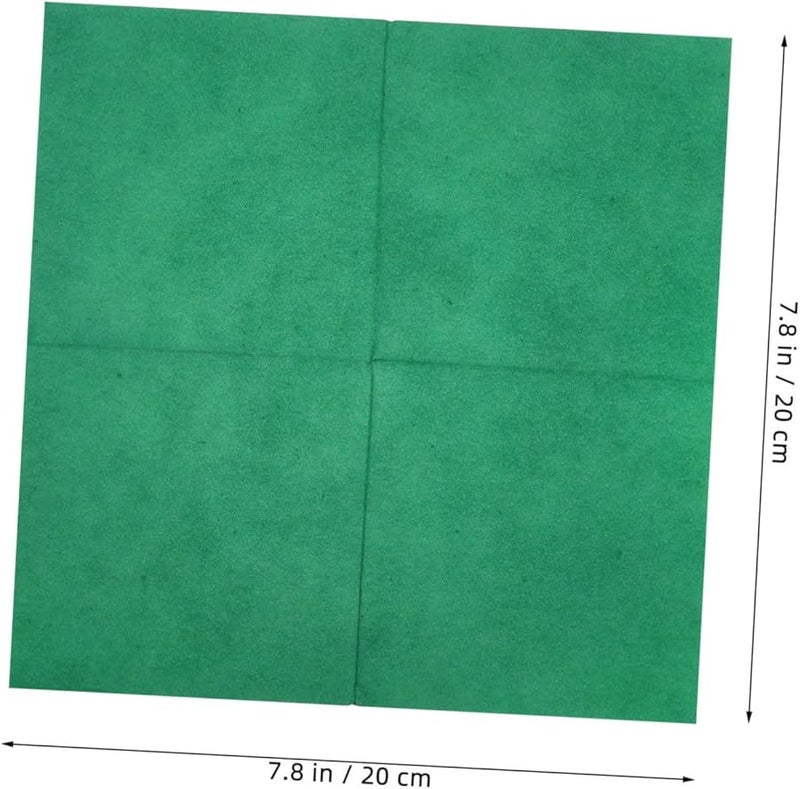مناديل كوكتيل قابلة للتخلص من اللون الأخضر الداكن 50 قطعة مصنوعة من لب الخشب الناعم الماص لحفلات الزفاف والحفلات - Image 2